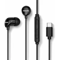 Philips oordopjes met draad - USB-C - Remote met microfoon - zwart