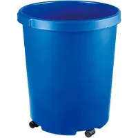 HAN 43x49 cm (ØxH) 50l Polypropylen Farbe: 1836-14 Prullenbak 50 l (Ø x h) 350 mm x 490 mm Blauw 1 stuk(s)