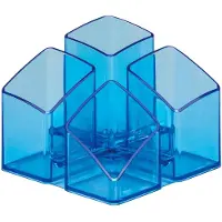 HAN Scala 1745 Pennenbak Blauw, transparant Plastic 12,5 x 12,5 x 10 cm