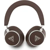 GUESS PU Saffiano Triangle Logo ENC Headphone - Geschikt voor Bluetooth Smartphones - Bruin