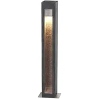 Elstead Lighting Mini LED Tuin Pilaar Parkstone | 6W 3000K 650Lm 830 | IP55 | Basalt Stone with Stainless Steel