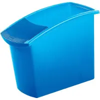 HAN inzetbakje voor afvalbak - MONDO - 3 liter - zwart/blauw - met deksel - HA-1843-14