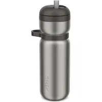 Mepal Isoleerfles twist Sport - 600 ml - Twist en drink - Lekdicht en geïsoleerd: 6u warm. 10u koud - Vaatwasmachinebestendig - Drinkflessen - Graphite black