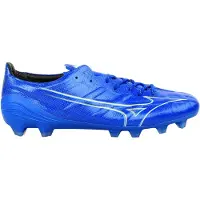 Mizuno Alpha Elite Gras Voetbalschoenen (FG) Blauw Wit Goud