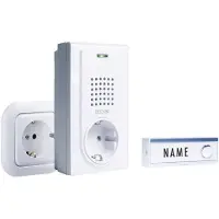 M-E Modern-Electronics FG-2.2 Complete set voor Draadloze deurbel Met naambord