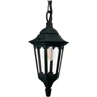 ELSTEAD LED Buiten Hanglamp Parish | 1X E27 Max 60W | IP44 | Dimbaar | Black