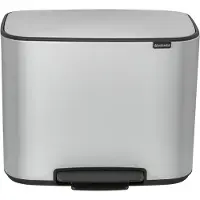 Brabantia Bo Pedal Bin 3 x 11 Liter White