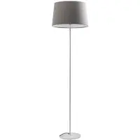 ROSSINI ILLUMINAZIONE Witte vloerlamp Vivien met grijze, conische lampenkap, E27, IP20, 48 cm – Vloerlamp van metaal en stof voor binnengebruik – Rossini Group
