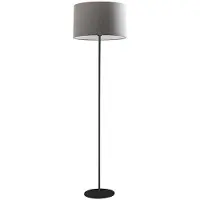ROSSINI ILLUMINAZIONE Vivien Black staande lamp – Staande lamp met een grijze, cilindrische lampenkap, E27-aansluiting, vermogen 75 W, beschermingsgraad IP20, hoogte 48 cm – Rossini