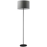 ROSSINI ILLUMINAZIONE Standaardlamp Vivien zwart – Standaardlamp met cilindrische lampenkap in antraciet, E27-aansluiting, vermogen 75 W, IP20, hoogte 48 cm – Rossini