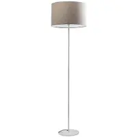ROSSINI ILLUMINAZIONE Vivien White vloerlamp – Vloerlamp met een ivoorkleurige, cilindrische lampenkap, E27-aansluiting, vermogen 75 W, beschermingsgraad IP20, hoogte 48 cm – Rossini