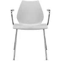 Kartell Maui Stoel - Set van 2 Armchair | Standard | Pale Grey