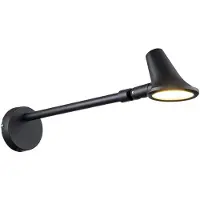 ELSTEAD LED-wandlamp buiten Selma, zwart, Aluminium, Modern, LED wandlamp buiten