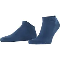 Falke Cool 24/7 kort eenkleurig katoen sneakersokken enkelsokken heren blauw - maat 43-44