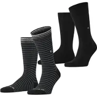 Burlington Sokken grijs / zwart