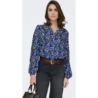 ONLY Blouse 'ONLRAYA' navy / donkerblauw / wit