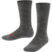 Falke Sokken donkergrijs / rood