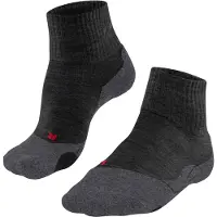 Falke TK2 Short anti-blaar dik wol functioneel materiaal wandelsokken heren grijs - maat 44-45