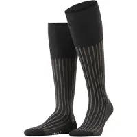 Falke Kniekousen met ribstructuur, model 'Shadow'