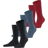 Falke Sokken duifblauw / rood / zwart