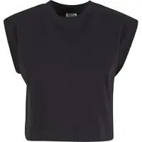 Urban Classics - Oversized Boxy Heavy Crop top - 4XL - Zwart