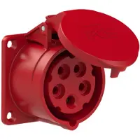 Pce Wandcontactdoos, 16A/5B, 400V, IP44,