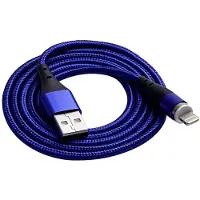 Akyga AK-USB-42 USB-kabel USB-A stekker, USB-C stekker 1.00 m Blauw Magnetische stekker