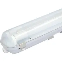 HOFTRONIC™ Ecoseries - LED TL armatuur 150cm dubbel IP65 - 6000K - 48W 7680lm (160lm/W) - Flikkervrij koppelbaar - T8 G13 fitting - Incl. 2x LED TL buis