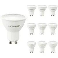 HOFTRONIC™ 10x GU10 LED spot - 4,5 Watt 400 lumen - 6500K daglicht wit licht - LED reflector - Vervangt 50 Watt