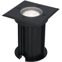 HOFTRONIC™ Ramsay dimbare LED grondspot - Vierkant - Zwart - 6000K daglicht wit - 5 Watt - IP67 straal waterdicht - 3 jaar garantie Grondspot buiten 230V