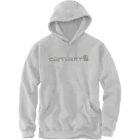 Carhartt Signature Logo, capuchon ,Lichtgrijs/Grijs (Ec5) ,S