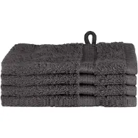 vidaXL Gastendoek SOLUND 4 st Antraciet 15 x 21 cm 550 gsm