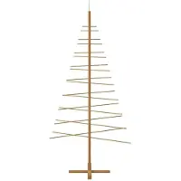 vidaXL Houten kerstboom Bruin 210 cm Bamboe