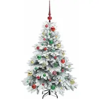 vidaXL Kunstkerstboom met 150 LED met standaard Wit 120 cm PE en PVC