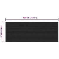 vidaXL Vloermat Zwart 1,5 x 4 m Rubber