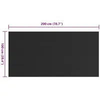 vidaXL Vloermat met traanplaat Zwart 1 x 2 m Rubber