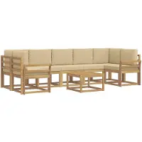 vidaXL Buiten bank set 6 st