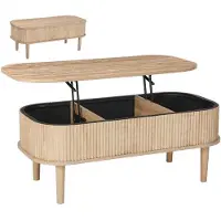Vevor in hoogte verstelbare salontafel 1000x480x405-545 mm