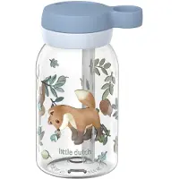 Mepal Campus drinkfles met rietje 450 ml Little Dutch - Forest Friends