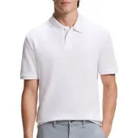 BOSS Regular-fit polo van katoenpiqué met honingraatstructuur Maat L