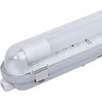 HOFTRONIC™ LED TL Armatuur 60 cm IP65 T8 3000K 9W 990lm 110lm/W incl. flikkervrije LED buis Koppelbaar