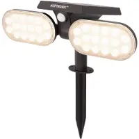 HOFTRONIC™ Solar LED Tuinspot Pato PIR met bewegingssensor 3000K warm wit Prikspot Tuinspot - Tuin spots, spots bodem buiten