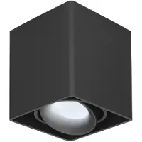 HOFTRONIC™ Dimbare LED Opbouwspot/plafondspot plafond Esto Zwart incl. GU10 spot 5W 6000K IP20 kantelbaar