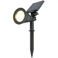 HOFTRONIC™ Solar LED Tuinspot Bend PIR met bewegingssensor 3000K warm wit Prikspot - Tuin spots, spots bodem buiten