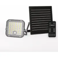 HOFTRONIC™ Vega LED Solar breedstraler met bewegingssensor - Incl. Schemersensor - Los zonnepaneel - Schijnwerper - IP65 waterdicht - 88 LED's - 10 watt - 2800-6