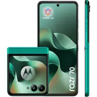 Motorola razr 70, 17,5 cm (6,9 inch), 8 GB, 256 GB, 50 MP, Android 16.0, Donkergroen