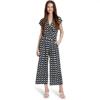 Betty Barclay Jumpsuit donkerblauw / groen / natuurwit
