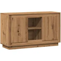 vidaXL Dressoir 102x35x60 cm bewerkt hout artisanaal eikenkleurig