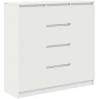vidaXL Dressoir met lades 100,5x35x98,5 cm spaanplaat wit