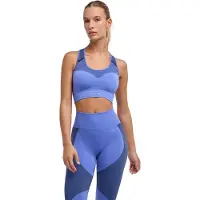 Falke Training Seamless Shape voor gemiddeld activiteitsniveau functioneel materiaal Sportbeha dames blauw - maat S